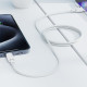 Кабель ACEFAST C18-04 USB-A to USB-C braid charging data cable White (6974316284260)