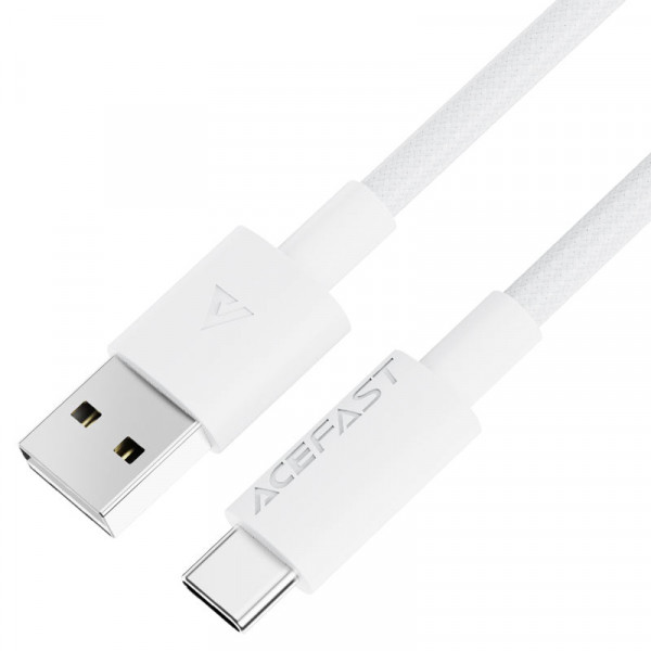 Кабель ACEFAST C18-04 USB-A to USB-C braid charging data cable White (6974316284260)