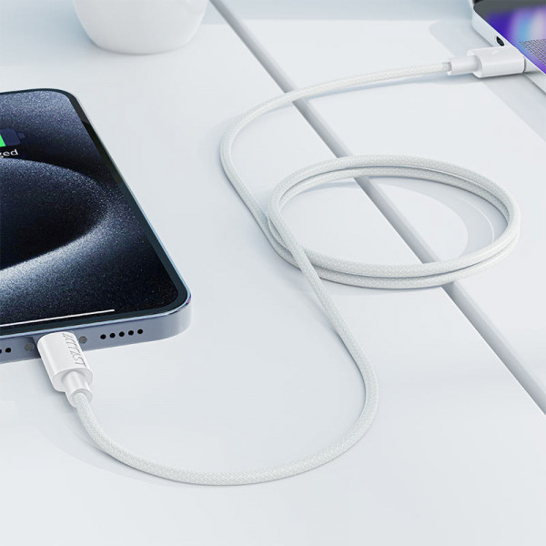 Кабель ACEFAST C18-04 USB-A to USB-C braid charging data cable White (6974316284260)