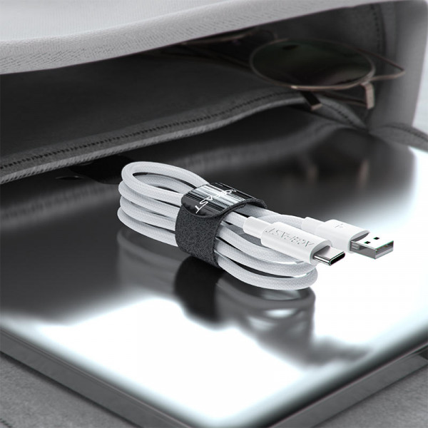 Кабель ACEFAST C18-04 USB-A to USB-C braid charging data cable White (6974316284260)