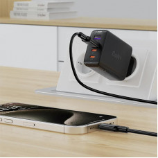 Кабель ACEFAST C26-04 USB-A to USB-C PVC charging data cable Black (6974316287117)