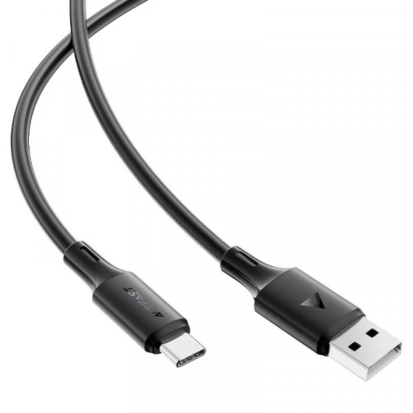 Кабель ACEFAST C26-04 USB-A to USB-C PVC charging data cable Black (6974316287117)