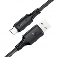 Кабель ACEFAST C26-04 USB-A to USB-C PVC charging data cable Black (6974316287117)