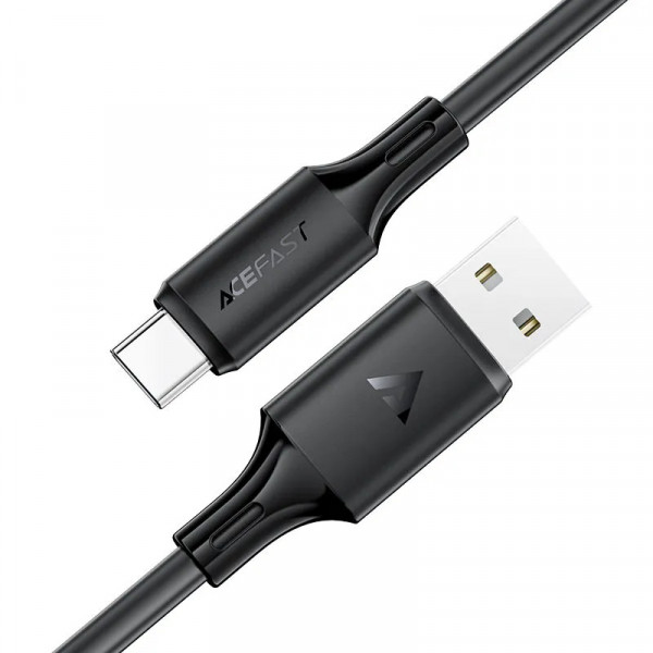Кабель ACEFAST C26-04 USB-A to USB-C PVC charging data cable Black (6974316287117)