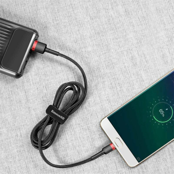 Кабель Baseus Cafule Cable USB For Micro 1.5A 2m Червоний+Чорний