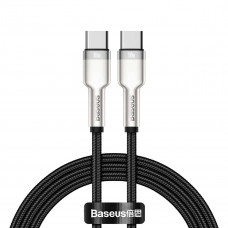 Кабель Baseus Cafule Series Metal Data Cable Type-C to Type-C 100W 1m Чорний
