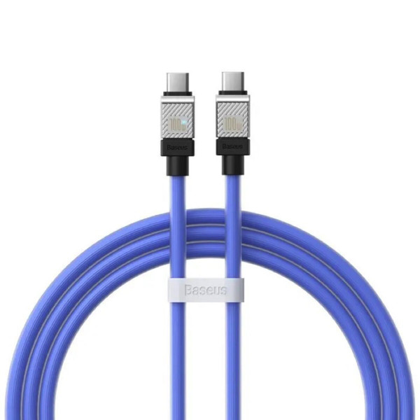 Кабель Baseus CoolPlay Series Fast Charging Cable Type-C to Type-C 100W 1m Блакитний