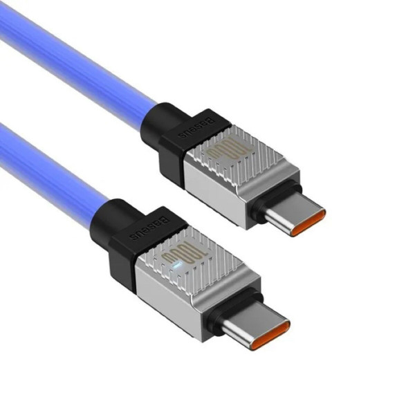 Кабель Baseus CoolPlay Series Fast Charging Cable Type-C to Type-C 100W 1m Блакитний