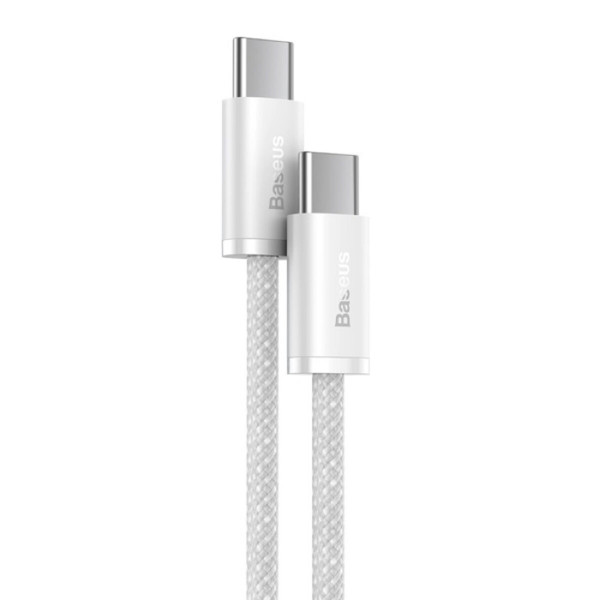 Кабель Baseus Dynamic Series Fast Charging Data Cable Type-C to Type-C 100W 1m White