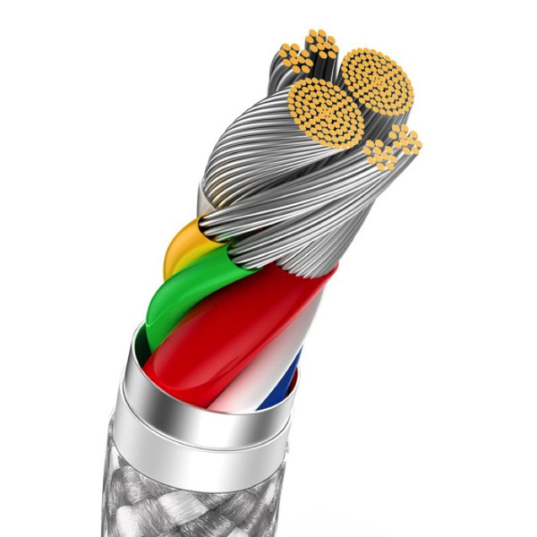 Кабель Baseus Dynamic Series Fast Charging Data Cable Type-C to Type-C 100W 1m White