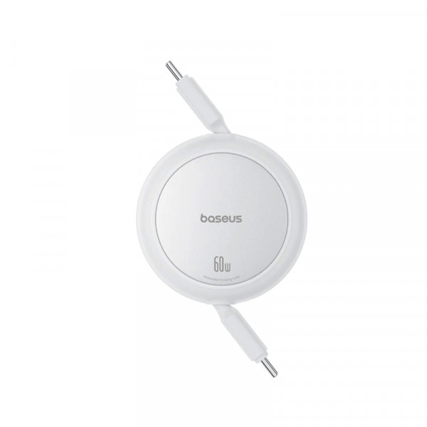 Кабель Baseus Free2Pull Mini Charging Cable USB-C to USB-C 60W 1m Moon Білий