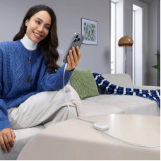 Кабель Baseus Free2Pull Mini Charging Cable USB-C to USB-C 60W 1m Moon Білий