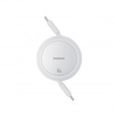 Кабель Baseus Free2Pull Mini Charging Cable USB-C to USB-C 60W 1m Moon Білий