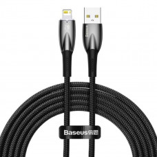 Кабель Baseus Glimmer Series Fast Charging Data Cable USB to iP 2.4A 2m Чорний