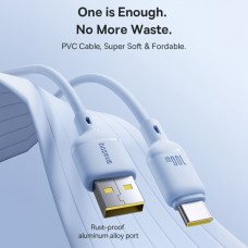 Кабель Baseus Silky Series Fast Charging Cable USB to iP 2.4A 1m Galaxy Blue (P10377702313-00)