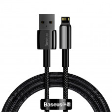 Кабель Baseus Tungsten Gold Fast Charging Data Cable USB to iP 2.4A 1m Black