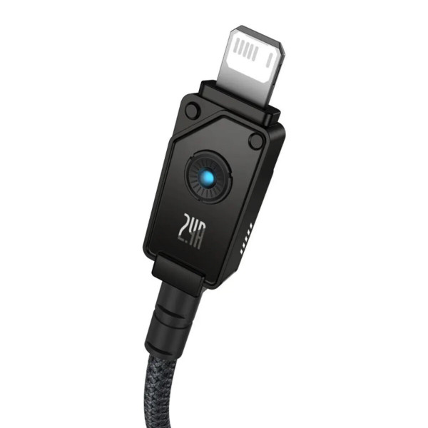 Кабель Baseus Unbreakable Series Fast Charging Data Cable USB to iP 2.4A 1m Cluster Black