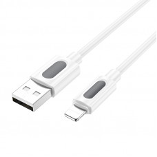 Кабель BOROFONE BX114 Structure silicone charging data cable iP White (6941991116858)