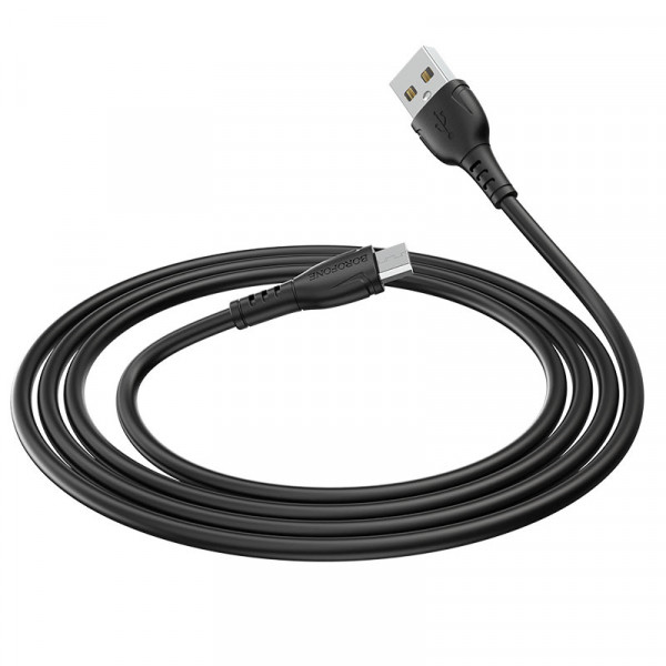 Кабель BOROFONE BX51 Triumph Micro-USB 1m 2.4A Чорний