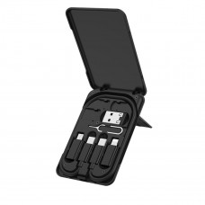 Кабель HOCO U86 Treasure charging data cable with storage case Чорний
