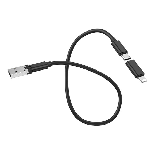 Кабель HOCO U86 Treasure charging data cable with storage case Black