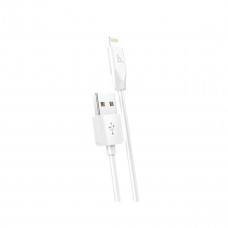 Кабель HOCO X1 USB to iP 2.4A, 1m, PVC, PVC connectors, White