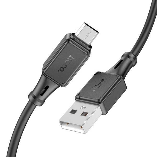 Кабель HOCO X101 Assistant silicone charging data cable Micro Black