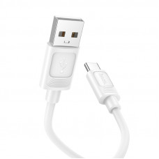 Кабель HOCO X122 Benefit silicone charging data cable Type-C White (6942007662239)