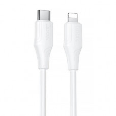 Кабель HOCO X124 Bien silicone charging data cable iP white (6942007664417)