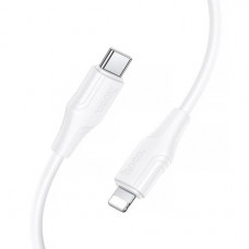 Кабель HOCO X124 Bien silicone charging data cable iP white (6942007664417)