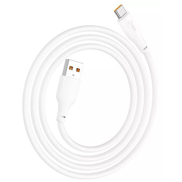 Кабель HOCO X93 USB to Type-C 100W, 1m, TPE, TPE connectors, White