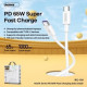 Кабель REMAX Marlik Series PD 65W Fast Charging Cable RC-191 C-C Type C-Type C-White (6954851214458)