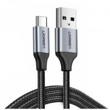 Кабель UGREEN US288 USB-A 2.0 to USB-C Cable Nickel Plating Aluminum Braid 1m (Black) (UGR-60126)