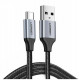 Кабель UGREEN US288 USB-A 2.0 to USB-C Cable Nickel Plating Aluminum Braid 1m (Black) (UGR-60126)