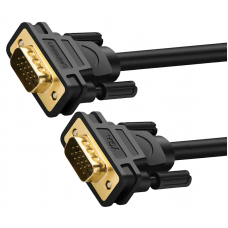Кабель UGREEN VG101 VGA Male to Male Cable 1m (Чорний)(UGR-11673)
