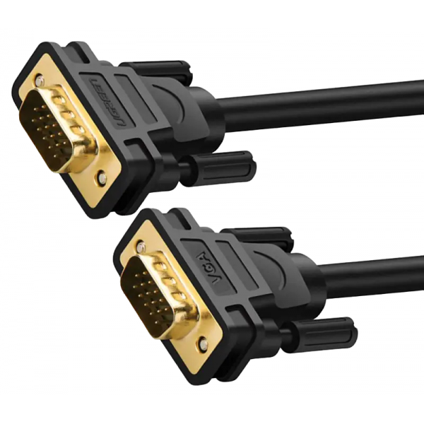 Кабель UGREEN VG101 VGA Male to Male Cable 1m (Чорний)(UGR-11673)