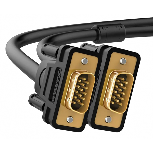 Кабель UGREEN VG101 VGA Male to Male Cable 1m (Чорний)(UGR-11673)