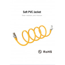 Кабель Vention Cat.6A SFTP Patch Cable 1.5M Жовтий