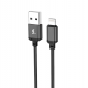 Кабель Wibrand Cobra nylon charging data cable for iP 1m Black (WI.DC/CO1B-UL)