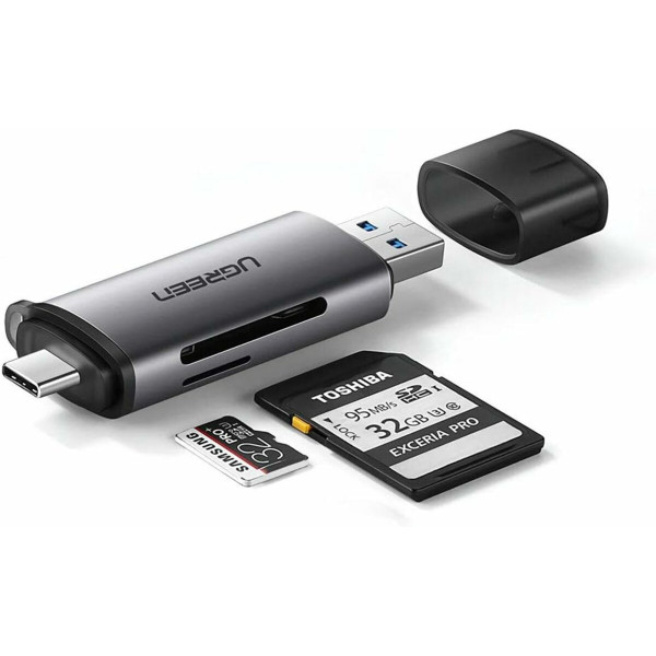 Кардрiдер UGREEN CM185 USB-C/USB-A Card Reader (UGR-50706)