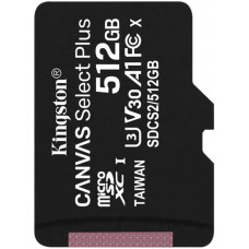 Карта пам'яті microSDXC (UHS-1) Kingston Canvas Select Plus 512Gb class 10 А1 (R-100MB/s)