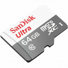 Карта пам'яті microSDXC (UHS-1) SanDisk Ultra 64Gb class 10 A1 (100Mb/s)