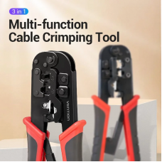 Крімпер Vention Multi-function Crimping Tool Ratchet Type Чорний (KEAB0)