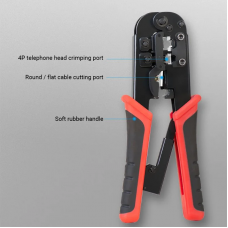 Крімпер Vention Multi-function Crimping Tool Ratchet Type Чорний (KEAB0)