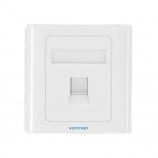 Мережева розетка Vention 1 Port keystone Jack Wall Plate Білий 86 Type (IFAW0)
