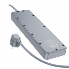 Мережевий подовжувач BOROFONE BAC4A Lord 5 position socket(1C3A)(EU) Чорний