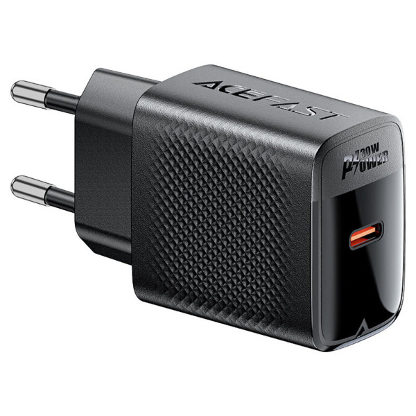 Мережевий зарядний пристрій ACEFAST A102 PD30W GaN single USB-C charger (EU) Чорний