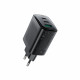 Мережевий зарядний пристрій ACEFAST A108 PD67W GaN (2*USB-C+USB-A) charger Black (6974316284048)