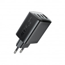 Мережевий зарядний пристрій ACEFAST A108 PD67W GaN (2*USB-C+USB-A) charger Black (6974316284048)