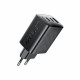 Мережевий зарядний пристрій ACEFAST A108 PD67W GaN (2*USB-C+USB-A) charger Black (6974316284048)